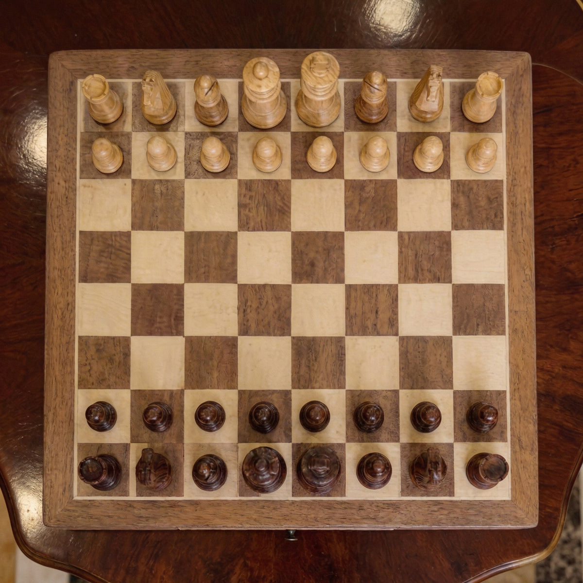 Maple Chess Set with Drawer