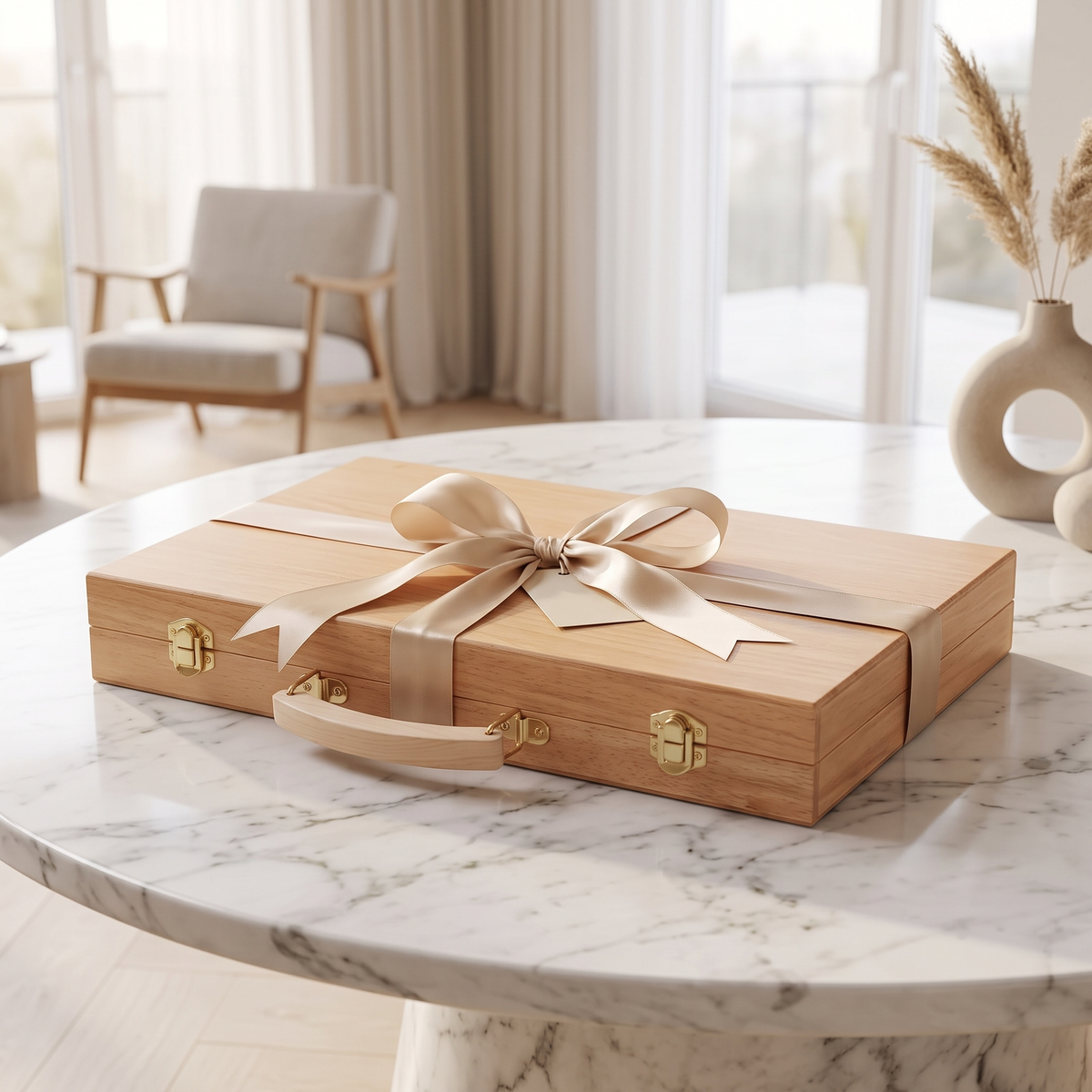 Ankara Backgammon Set – Natural Beech Case