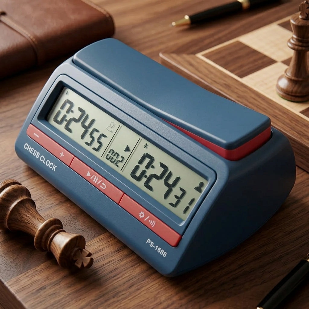 Pendule d'Échecs Numérique Pro - 42 Modes de Jeu