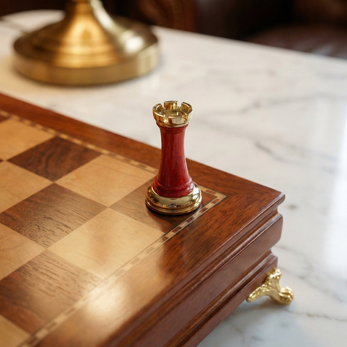 Ebony Chess Set with Under-Board Storage